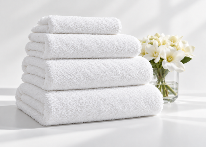 Linen Obsession "Ritual" Towels in White