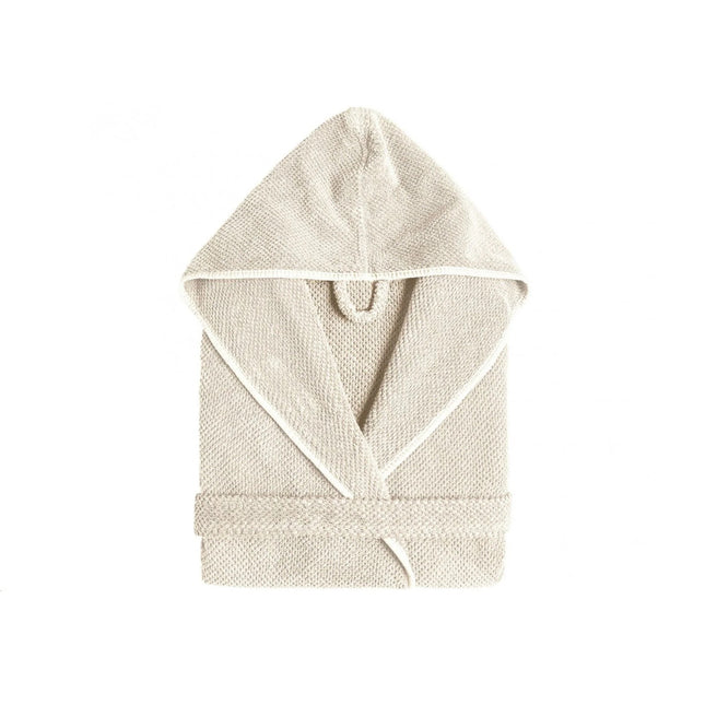 Graccioza "Bee Waffle" Kimono Bathrobe in Natural