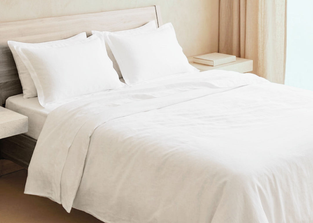 Linen Obsession "Luxury Everyday" 300 Thread Count Cotton Sateen in White