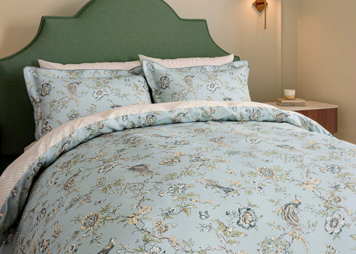V&amp;A "Birds of Paradise" Duvet Cover Set in Blue