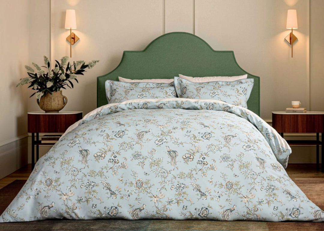 V&amp;A "Birds of Paradise" Duvet Cover Set in Blue