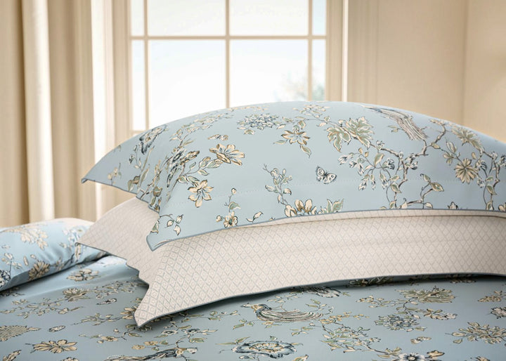 V&amp;A "Birds of Paradise" Duvet Cover Set in Blue