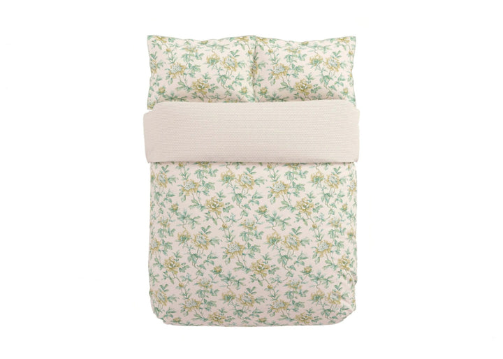 V&amp;A "Peony Blossom" Duvet Cover Set in Green