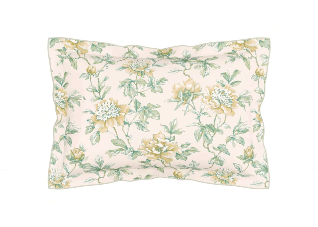V&amp;A "Peony Blossom" Duvet Cover Set in Green