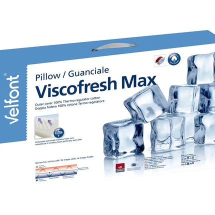 Velfont "Viscofresh Max" Memory Foam Pillow Extra High 17Cm