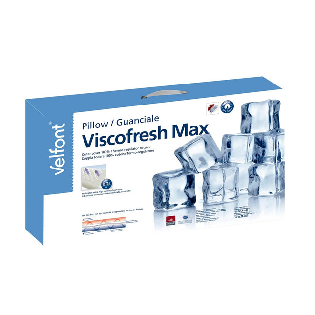 Velfont "Viscofresh Max" Memory Foam Pillow Extra High 17Cm