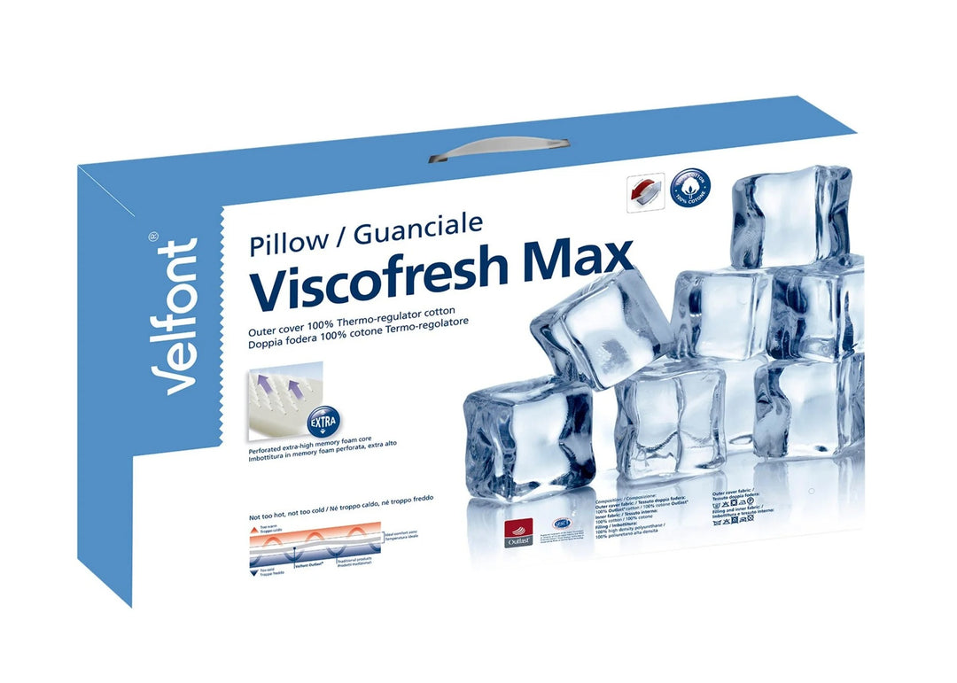 Velfont "Viscofresh Max" Memory Foam Pillow Extra High 17Cm