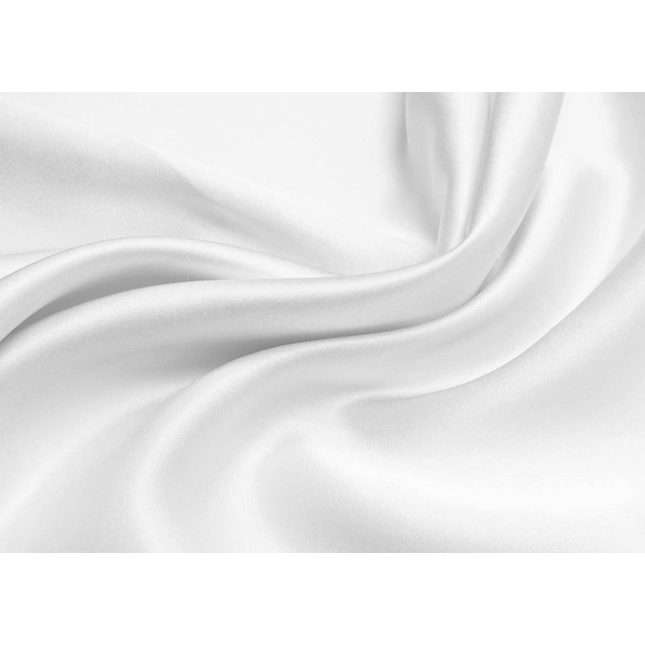 Mayfairsilk "Mulberry Silk" Fitted Sheet in Brilliant White