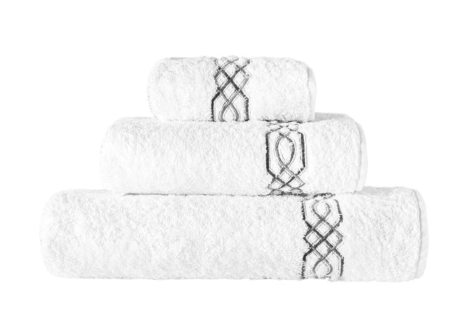 Graccioza "Milano" Bath Towels Collection in White