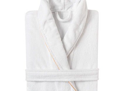 Graccioza "Continental" Bathrobe in White/Gold