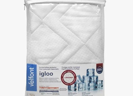 Velfont "Igloo" Thermo-regulating Quilted Pillow Protector