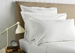 Christy "400 TC Sateen" Plain Dyed Sheets in Colour White