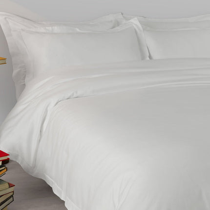 Amalia "Suave" 430 Thread Count Bed Linen with Single Embroidery Line in Pale Grey
