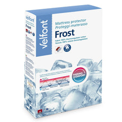Velfont "Frost" 100% cotton thermo-regulating fabric Mattress Protector in White