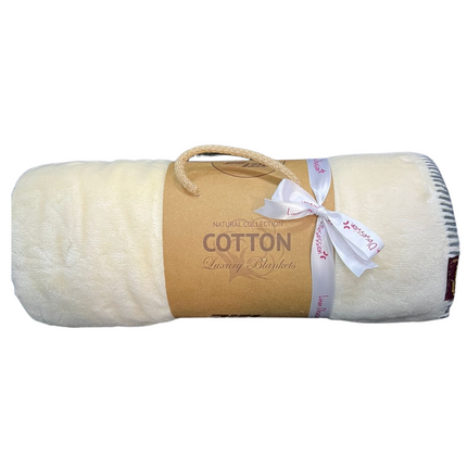 Linen Obsession "Soft Lightweight" Cotton Blanket 120 x 170 cm