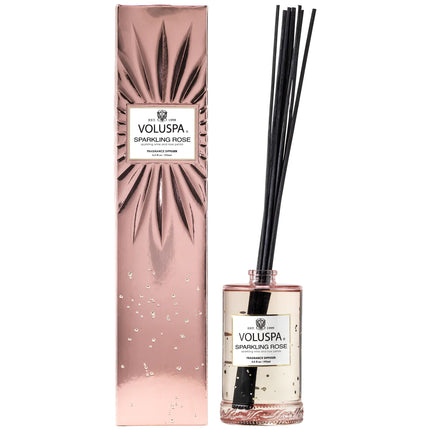 Voluspa "Sparkling Rose" Fragrance Diffuser with reeds