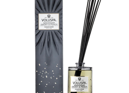 Voluspa "Makassar Ebony & Peach" Fragrance Diffuser with reeds