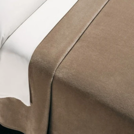 Linen Obsession "Soft Lightweight" Organic Cotton Blanket in Dark Mink