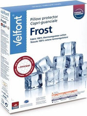 Velfont "Frost" 100% cotton Thermo-regulating pillow Protector in White