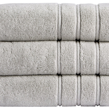 Christy "Antalya" Bath Towels Collection in Lunar (Light Silver)
