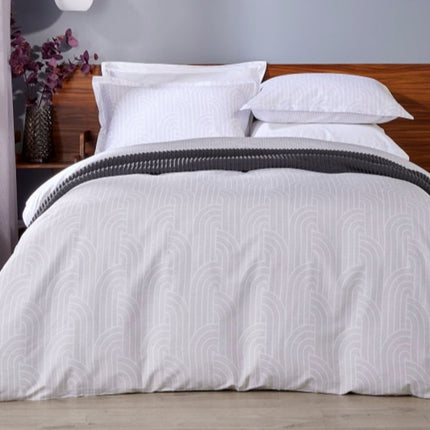 Christy "Arches" Duvet Cover Sets in Almond