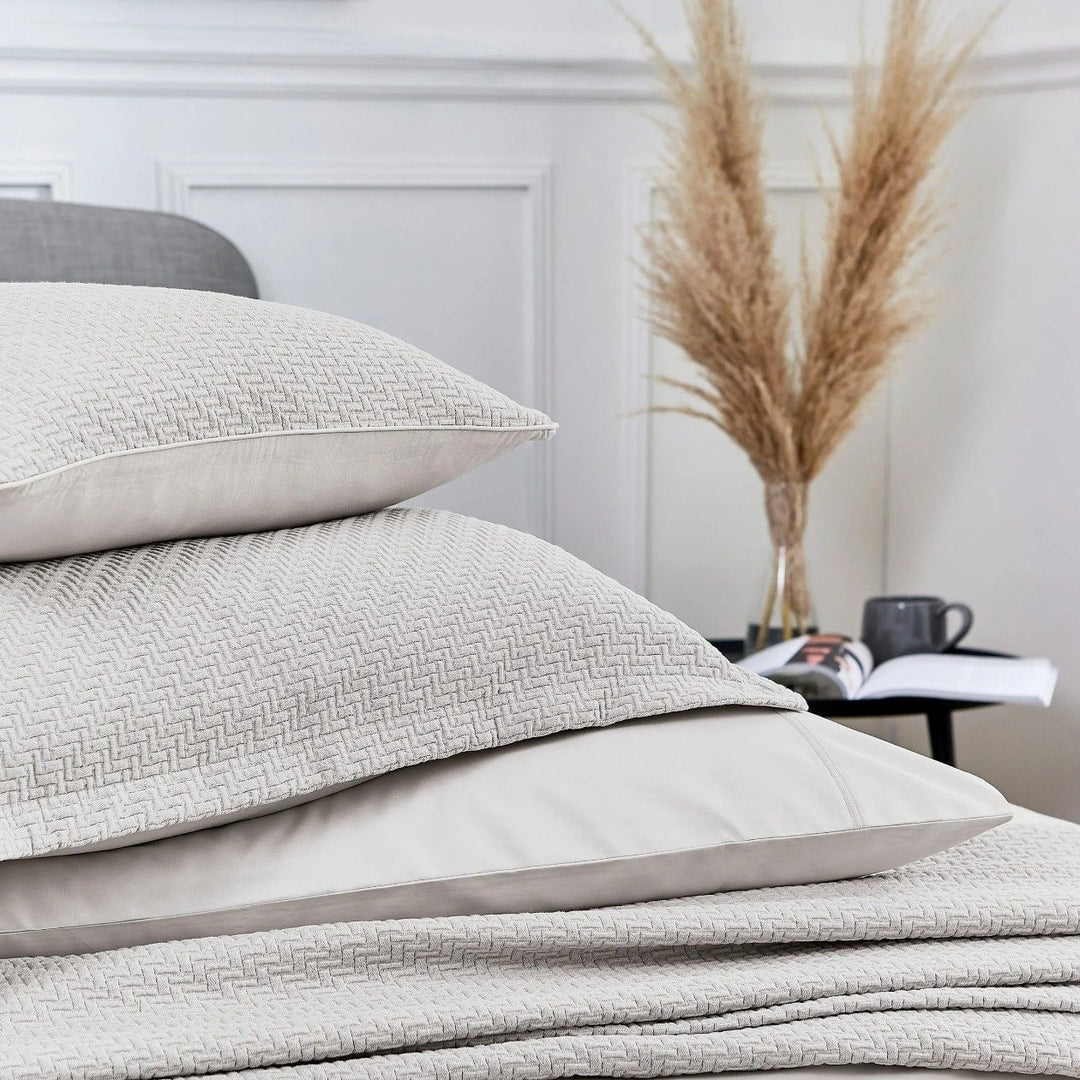 Bedeck of Belfast "Andaz" Pillow Sham in Silver