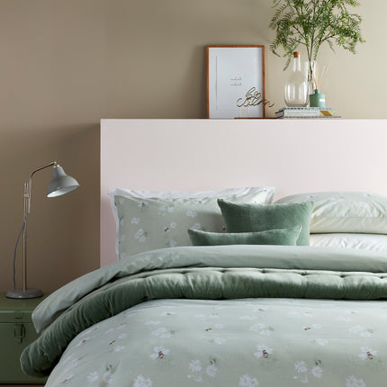 Living by Christy "Bee Kind" Duvet Cover Set in Mint Colour