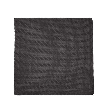 Bedeck of Belfast "Andaz" Throw, Sham and Cushion in Charcoal
