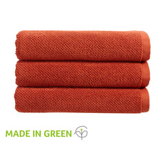Christy "Brixton" Bath Towels Collection in Cinnabar