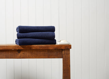 Christy "Brixton" Bath Towels Collection in Midnight Blue