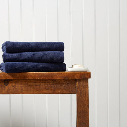 Christy "Brixton" Bath Towels Collection in Midnight Blue