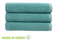 Christy "Brixton" Bath Towels Collection in Mineral Green