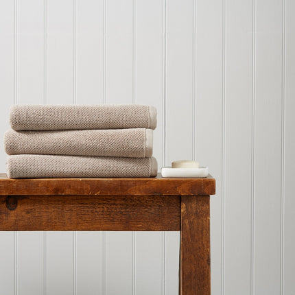 Christy "Brixton" Bath Towels Collection in Pebble
