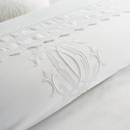 Henry Christy "Charlton" Flat Sheet & Pillowcase - Colour White