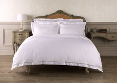 Christy "Chelsea" Flat Sheets & Pillow case in White