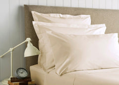 Christy "400 TC Sateen" Plain Dyed Sheets in Colour Soft Gold