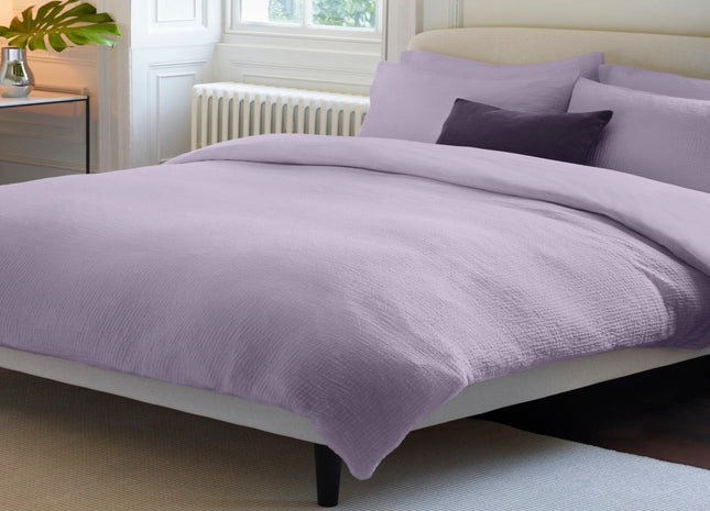 Jasper Conran "Double Weave" Duvet Cover Set in Lavender Grey