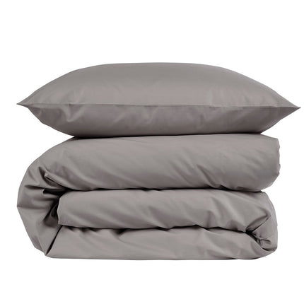 Christy "200TC Egyptian Cotton" Plain Dyed Sheets & Duvet Covers in Storm Gray