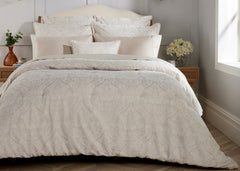 Christy "Emah" Jacquard Comforter Sets in Oyster Colour