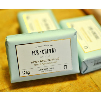 Fer A Cheval "Savon Doux Parfumé"  Gentle Perfumed Soap – Aqua Mandarine