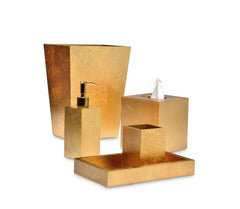 Mike + Ally "Gold Leaf" Bathroom Accessories