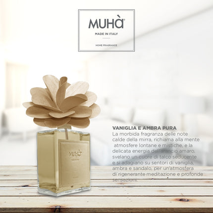 Muha "Vaniglia & Ambra Pura" Flower Diffuser (500ml)