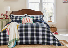 Joules "Daylesford Check" Duvet Cover Set in French Navy