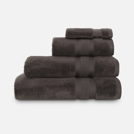 JC "Zero Twist Cotton" Bath Towels in Charcoal