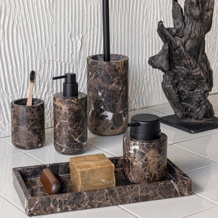 Mette Ditmer "Marble" Bathroom Accessories in Dark Coffee
