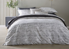 Christy "Marble" Duvet Cover Set in Silver