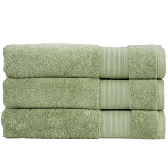 Christy "Organic Eco Twist" Bath Towels Collection in Thyme (Light Green)