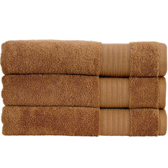 Christy "Organic Eco Twist" Bath Towels Collection in Caramel ( Brown)