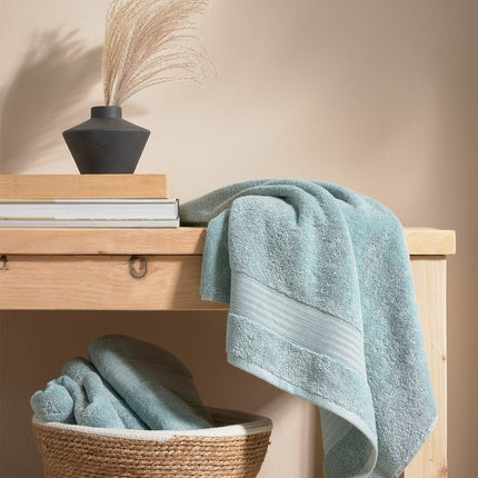 Christy "Organic Eco Twist" Bath Towels Collection in Haze (Green)