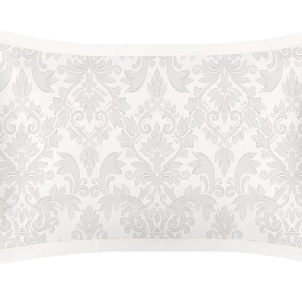 Mayfairsilk "Mulberry Silk" Printed Damask Oxford Pillowcase w/ Ivory Boarder